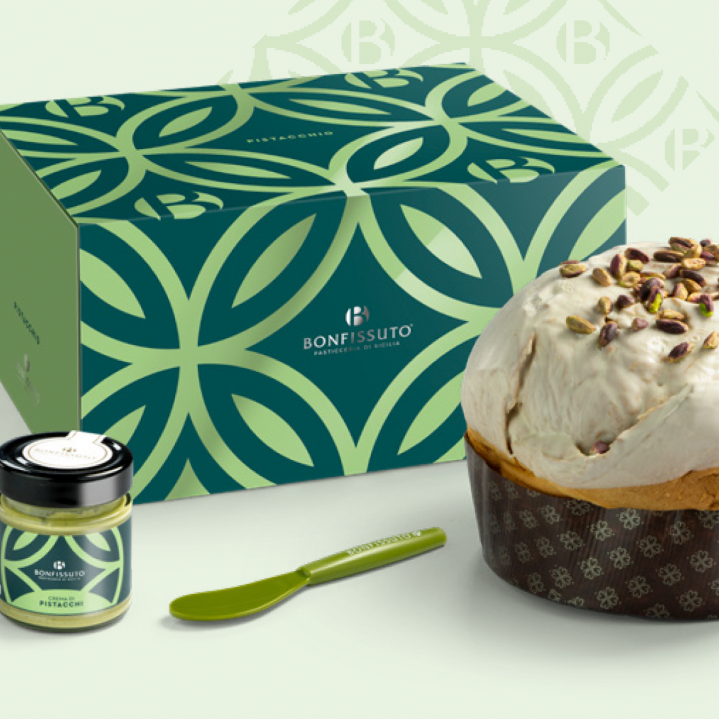 VORVERKAUF: BONFISSUTO Panettone al Pistacchio di Sicilia 1kg
