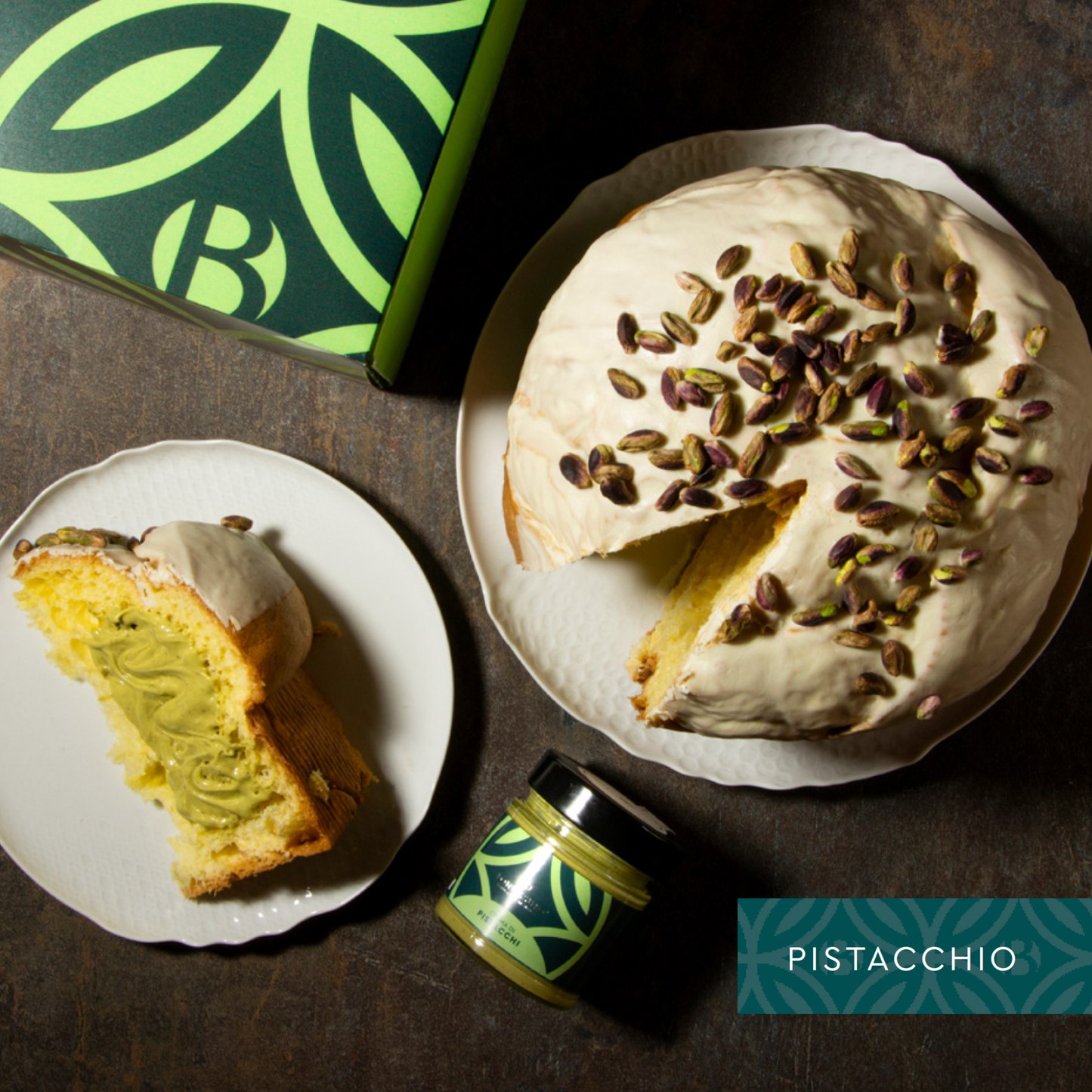 VORVERKAUF: BONFISSUTO Panettone al Pistacchio di Sicilia 1kg