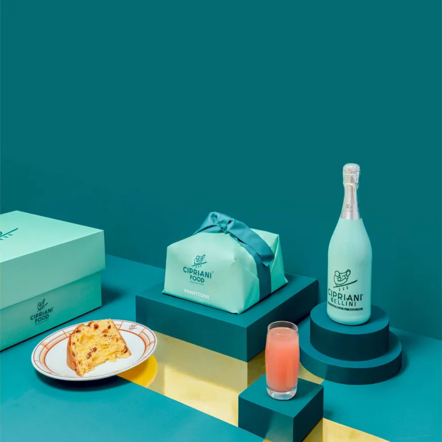 VORVERKAUF: CIPRIANI Geschenkbox Panettone + Bellini