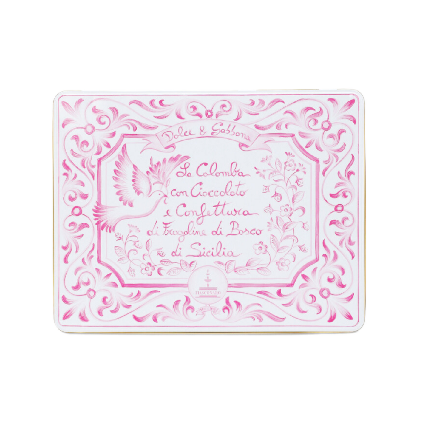 DOLCE & GABBANA Colomba con Cioccolato e Confettura di Fragoline di Bosco di Sicilia 1kg