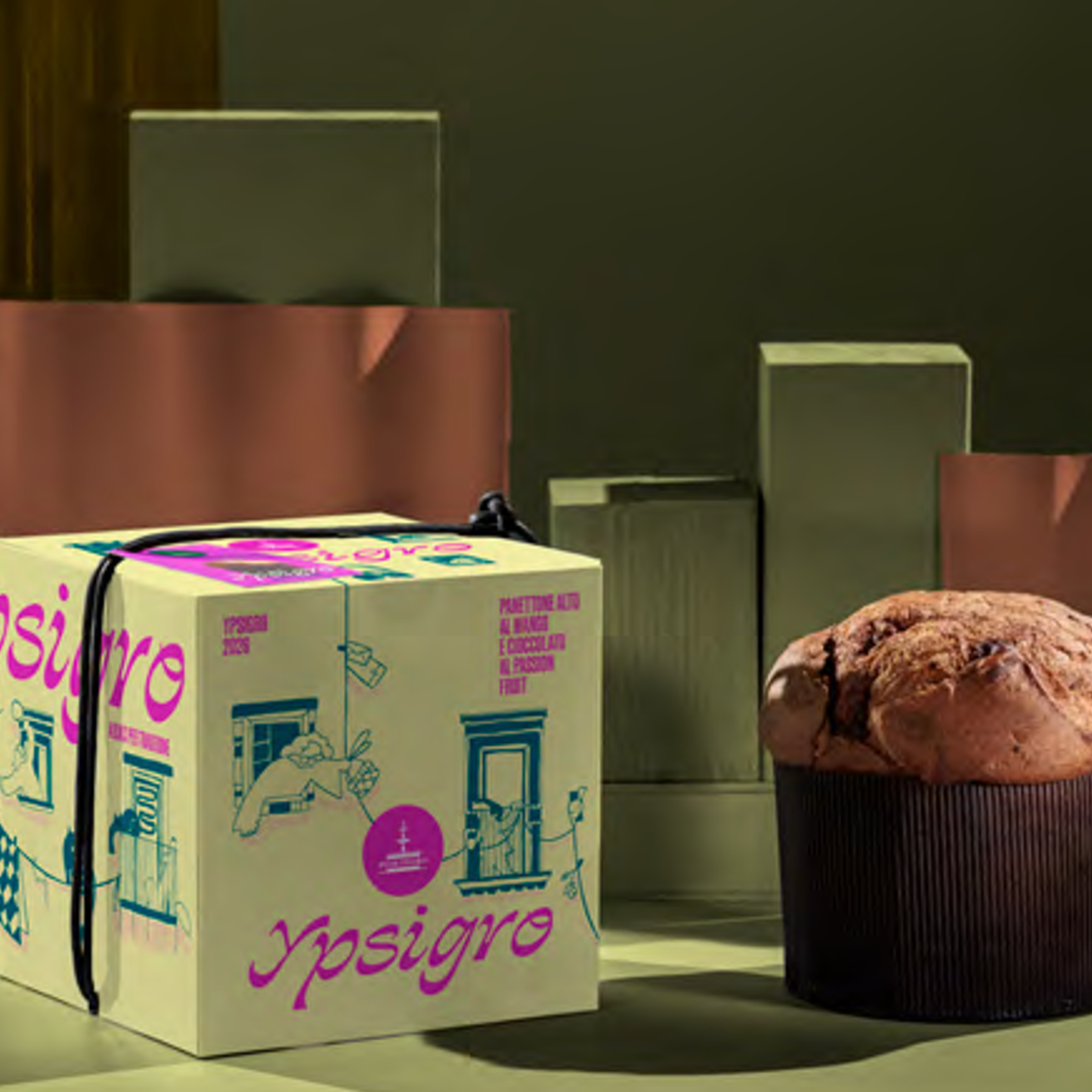 VORVERKAUF: FIASCONARO Panettone Mango e Cioccolato al Passion Fruit 750g