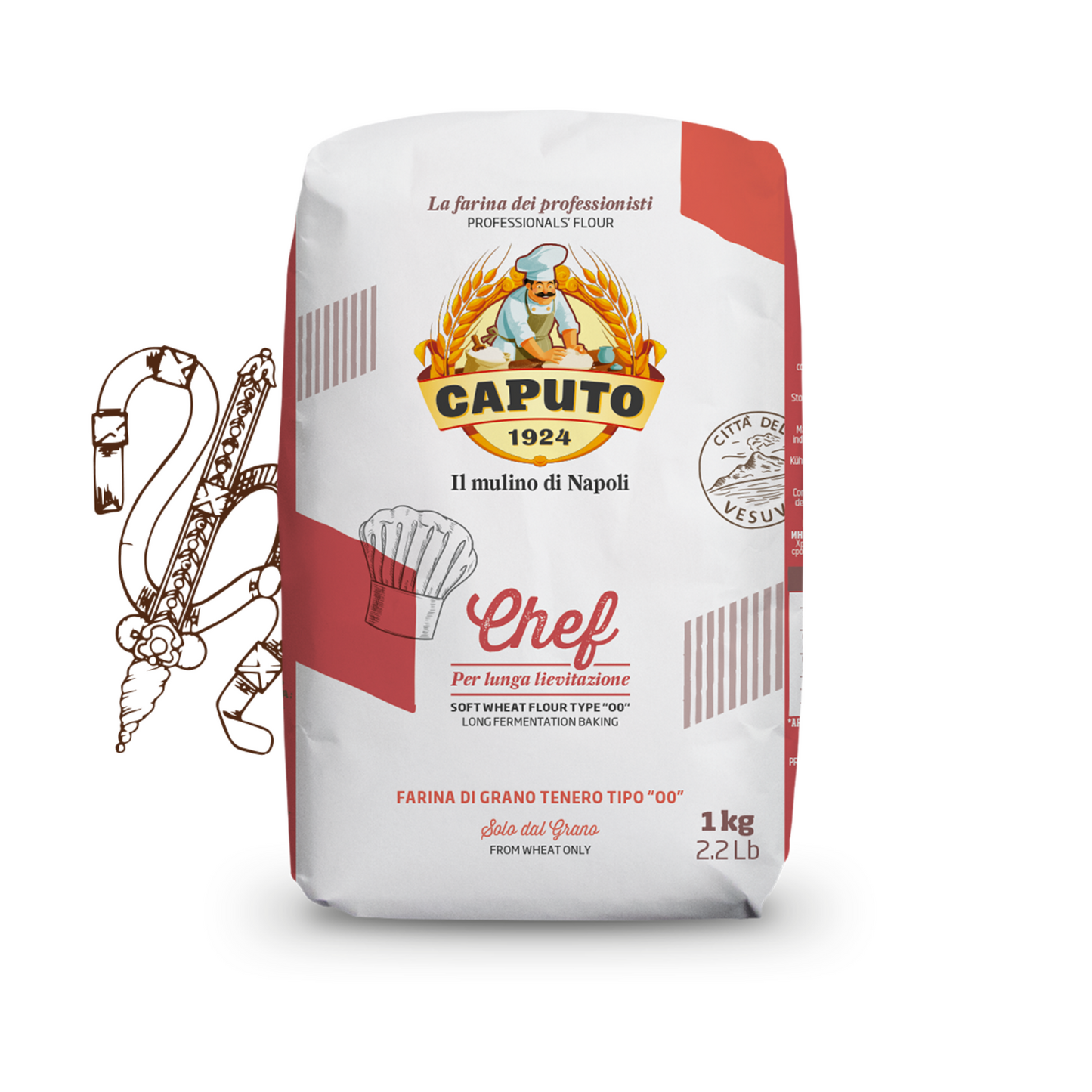 CAPUTO Pizzamehl Cuoco/Chef Typ 00 1kg