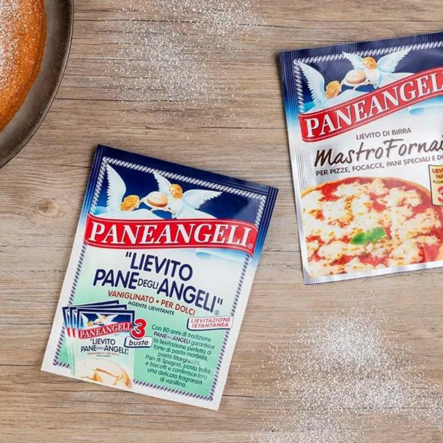 PANEANGELI Lievito vaniglinato - Hefe für Süsses – 3 Beutel à 16g