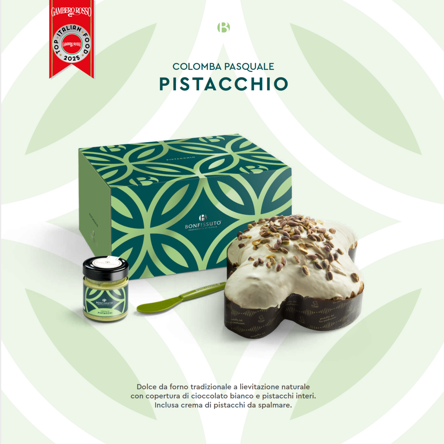 BONFISSUTO Colomba al Pistacchio di Sicilia 1kg