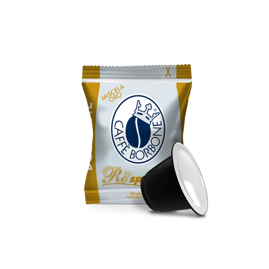 CAFFE BORBONE Respresso Miscela Oro Kapseln Nespresso® kompatibel 100 Stück
