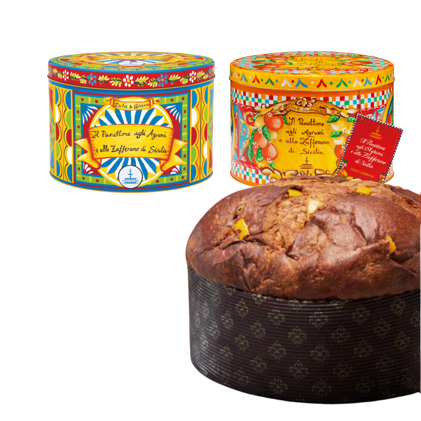 DOLCE & GABBANA Panettone agli Agrumi e allo Zafferano di Sicilia