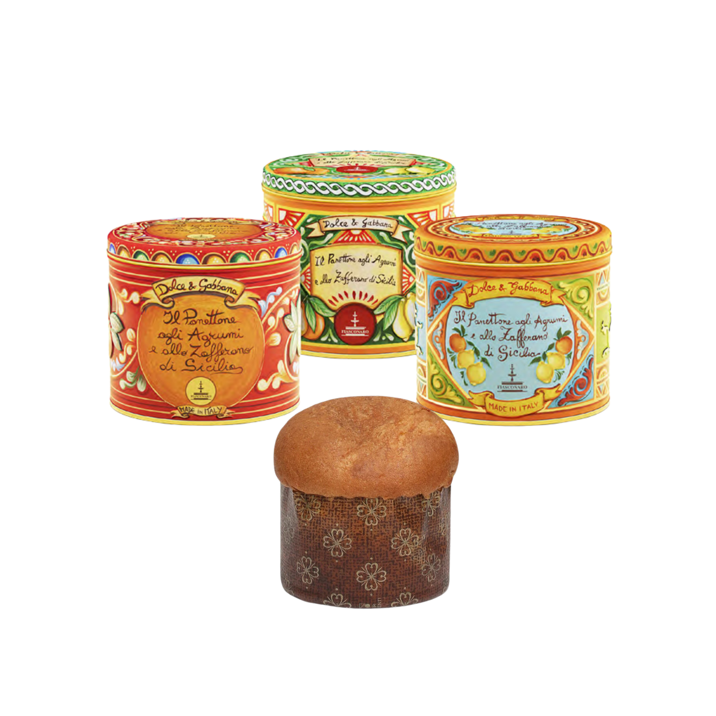 VORVERKAUF: DOLCE & GABBANA Panettone agli Agrumi e allo Zafferano di Sicilia 100g