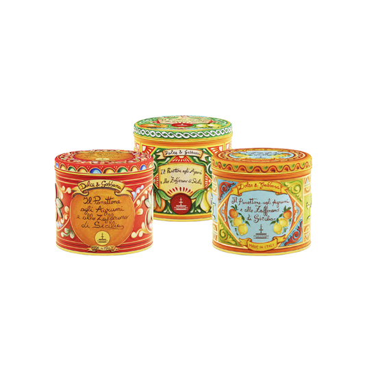VORVERKAUF: DOLCE & GABBANA Panettone agli Agrumi e allo Zafferano di Sicilia 100g