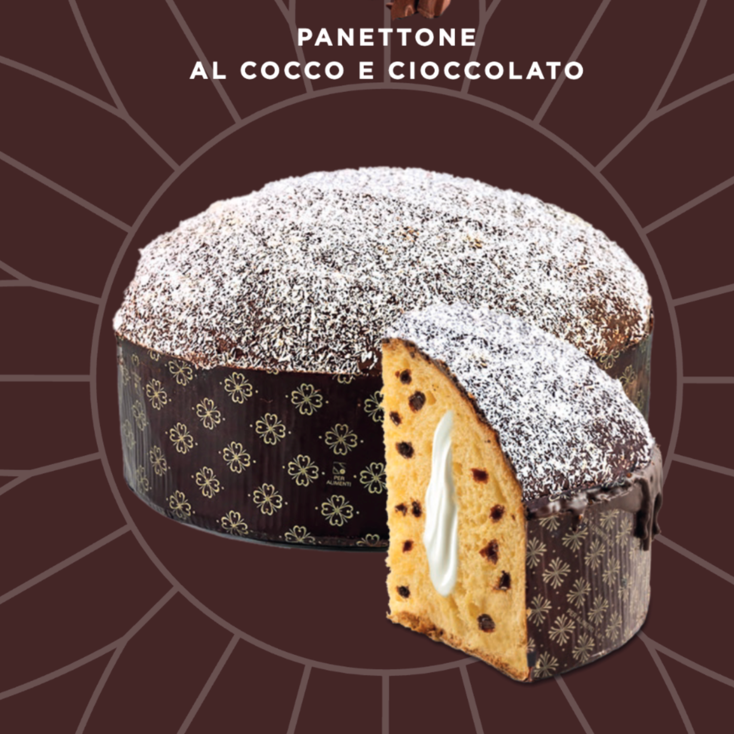 DAIS Panettone al Cocco & Cioccolato 800g