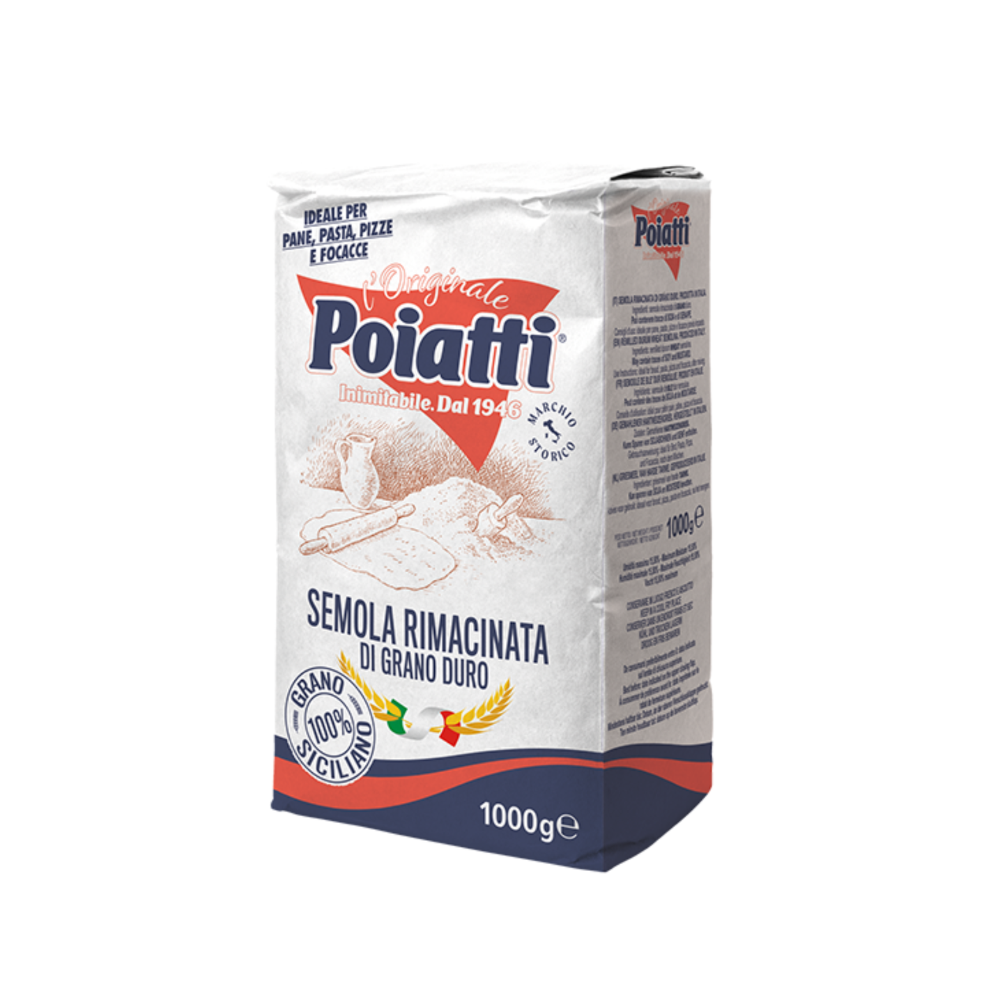 POIATTI Semola – Hartweizengriess 1kg