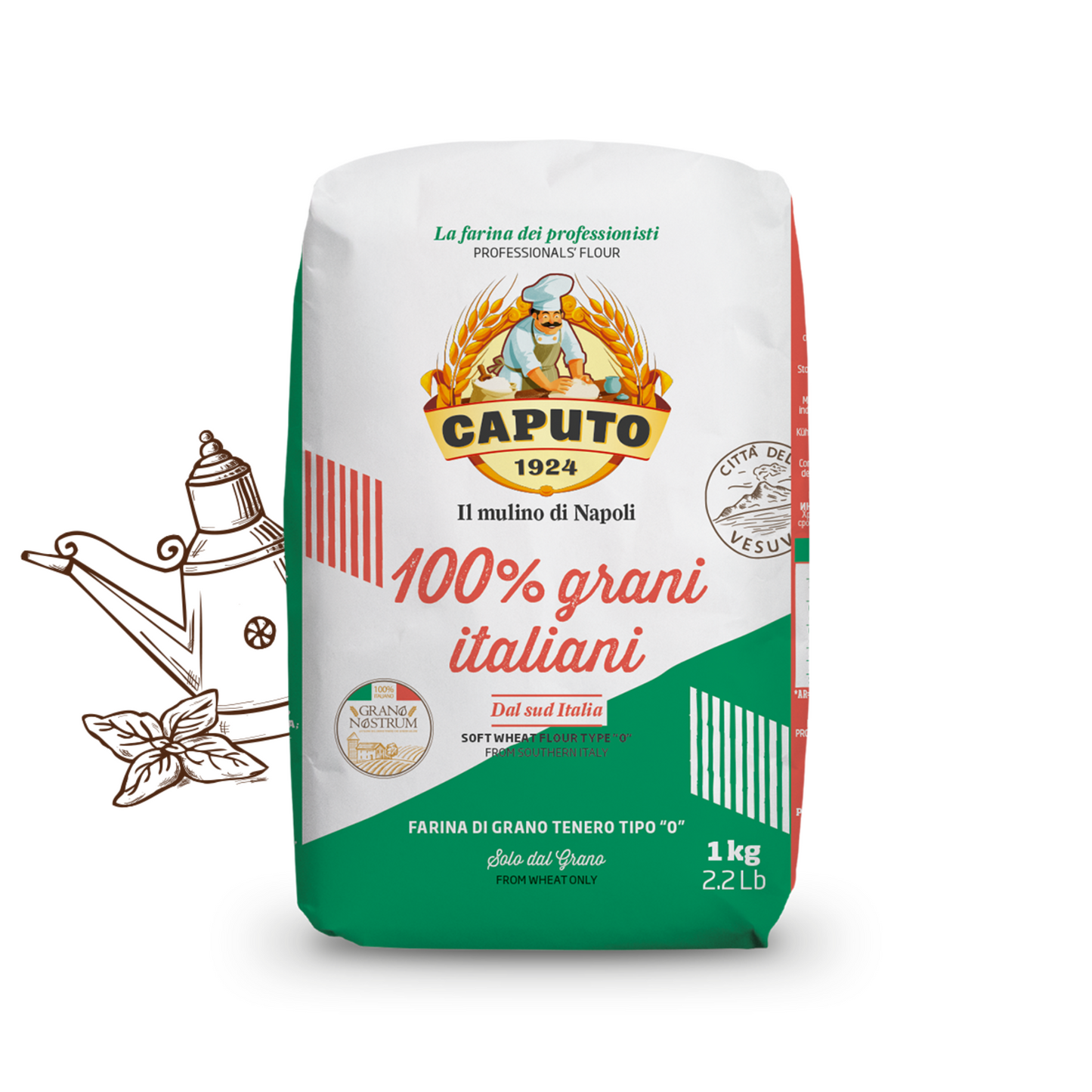CAPUTO Mehl 100% grani italiani Typ 0 1kg