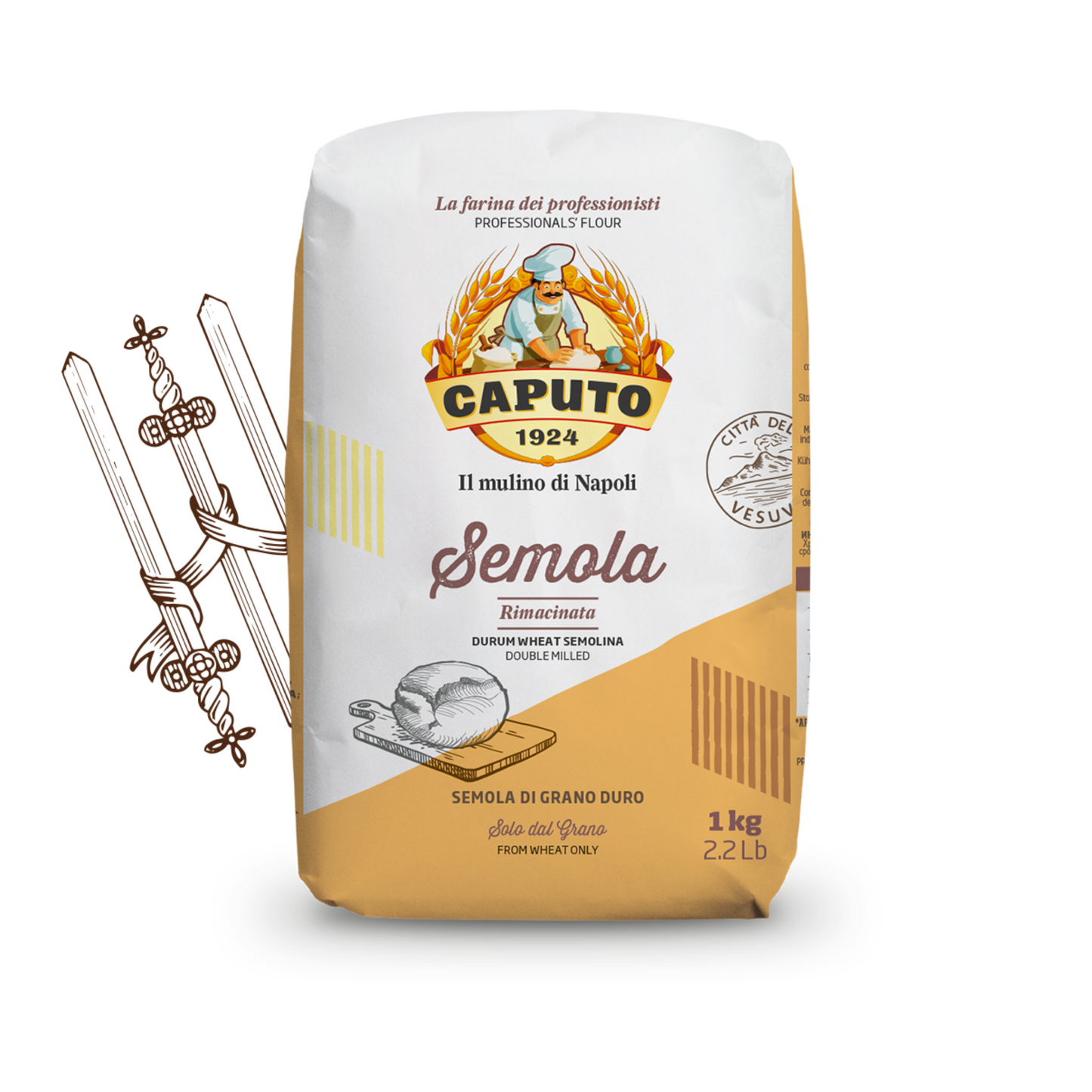 CAPUTO Semola (Hartweizengriess) 1kg