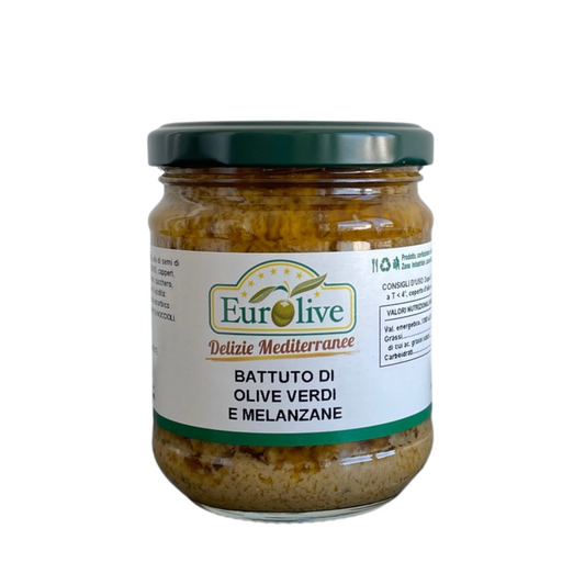 EUROLIVE Battuto di olive verdi e melanzane 200g